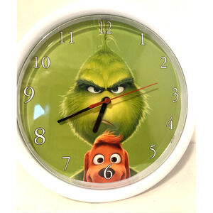 The Grinch Dr. Seuss Hobby Lobby Christmas wall Clock 10" inches Novelty 'NEW'